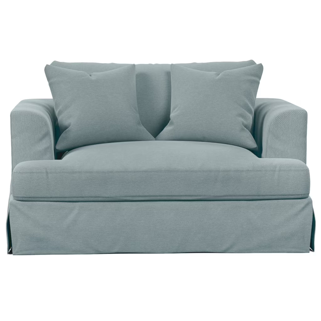 Blue Fabric Slipcover for Chair and A Half J626002