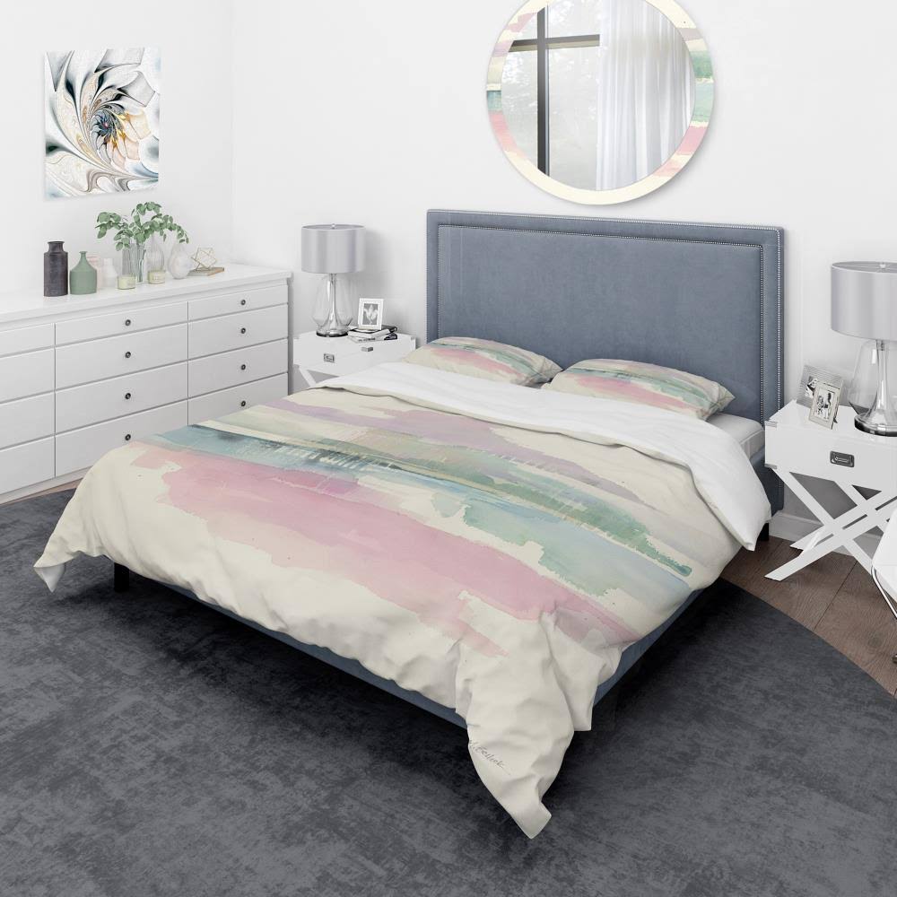 Full/Queen Geometric Bedding Set with 2 Shams T424
