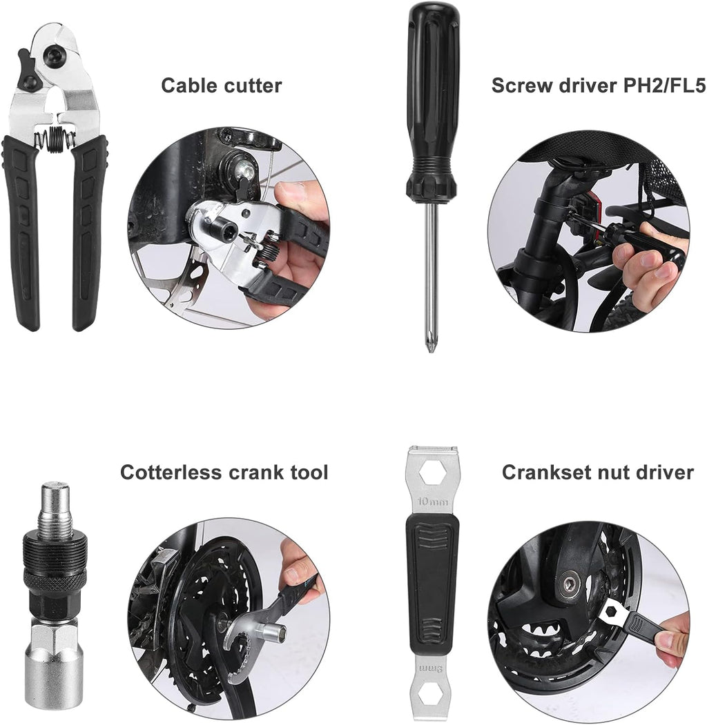 30 Piece Bike Repair Tool Kit with Storage Case A911666