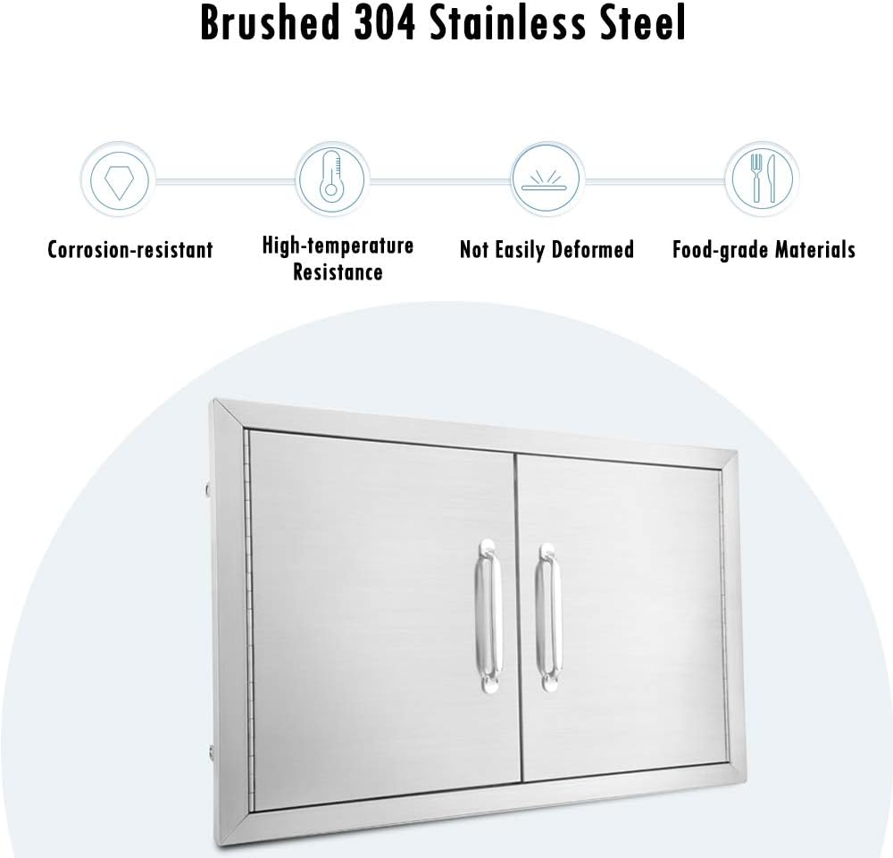 Stainless Steel Double Access Door D515
