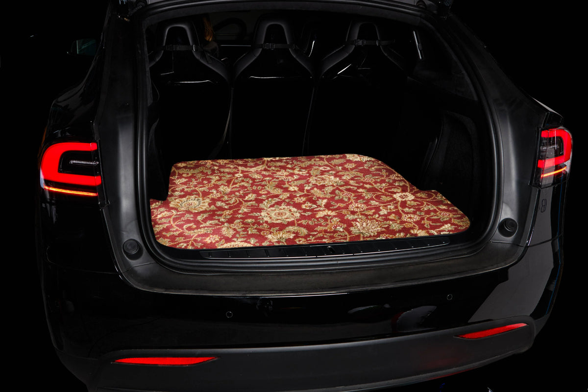 Red Oriental Car Mats V9973