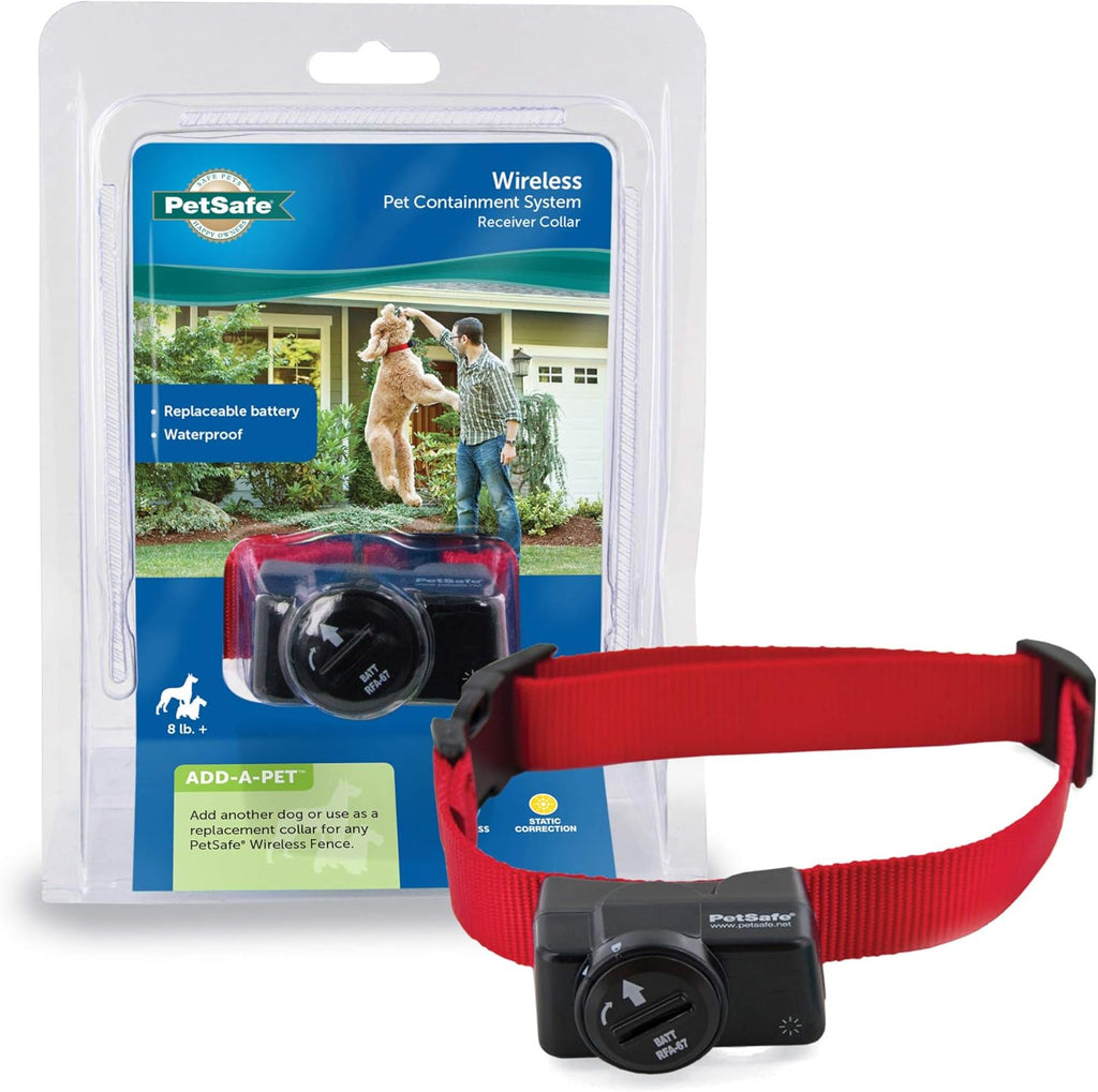Wireless Pet Containment System, Covers up to 1/2 Acre, Waterproof Receiver with Tone / Static Correction V34929