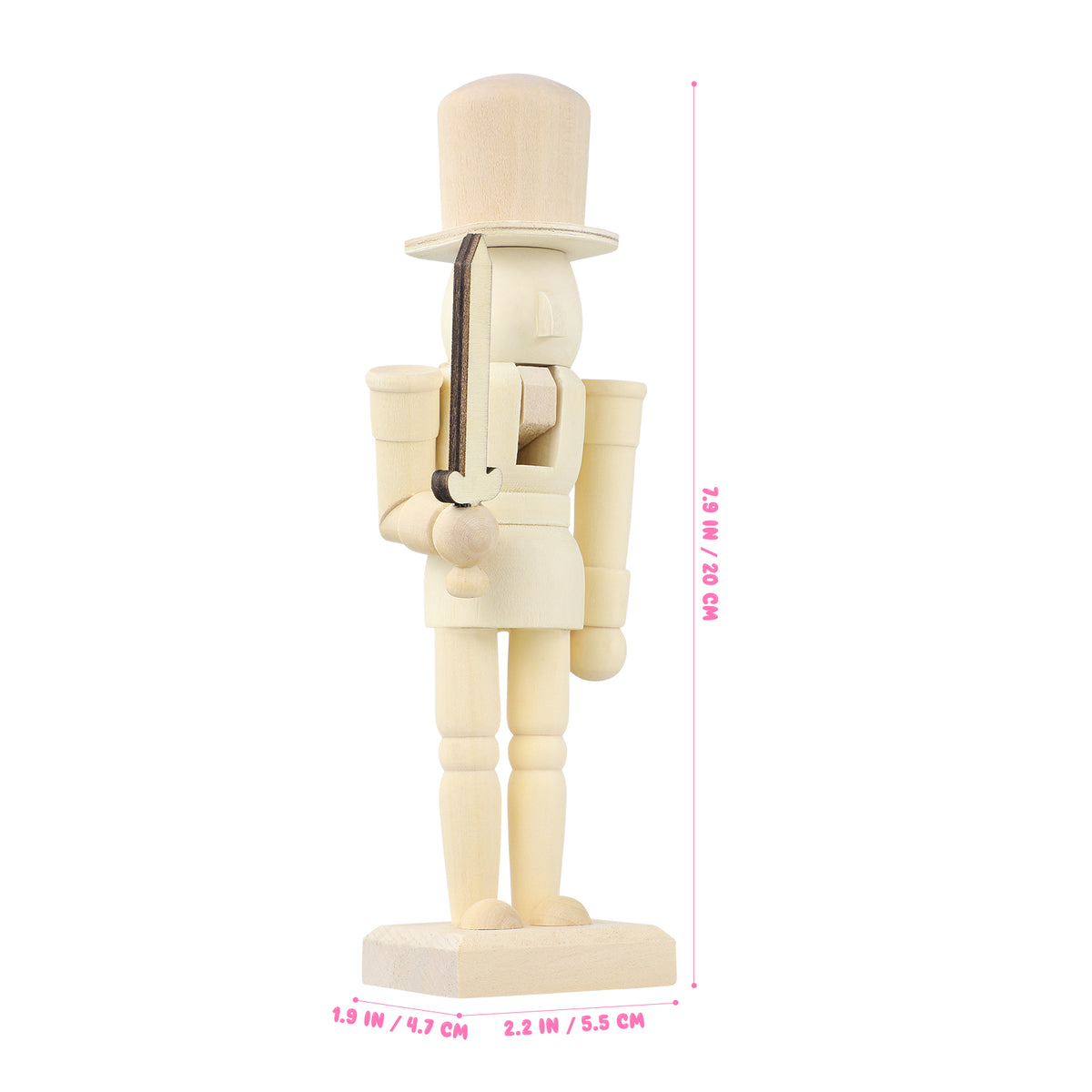 Unfinished Wooden Nutcracker Doll N562
