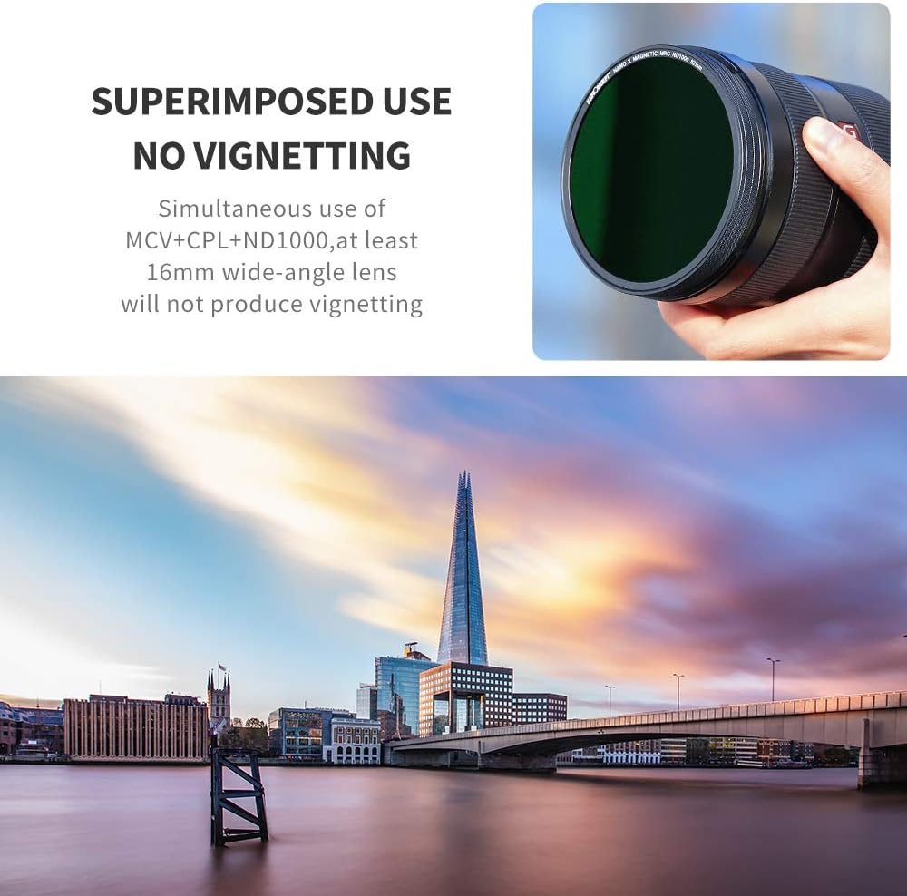 55mm Magnetic Lens Filter Kit with MCUV CPL ND1000 H1029