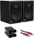 5 Studio Monitors (Pair) with Isolation Pad & Cable Bundle R1083