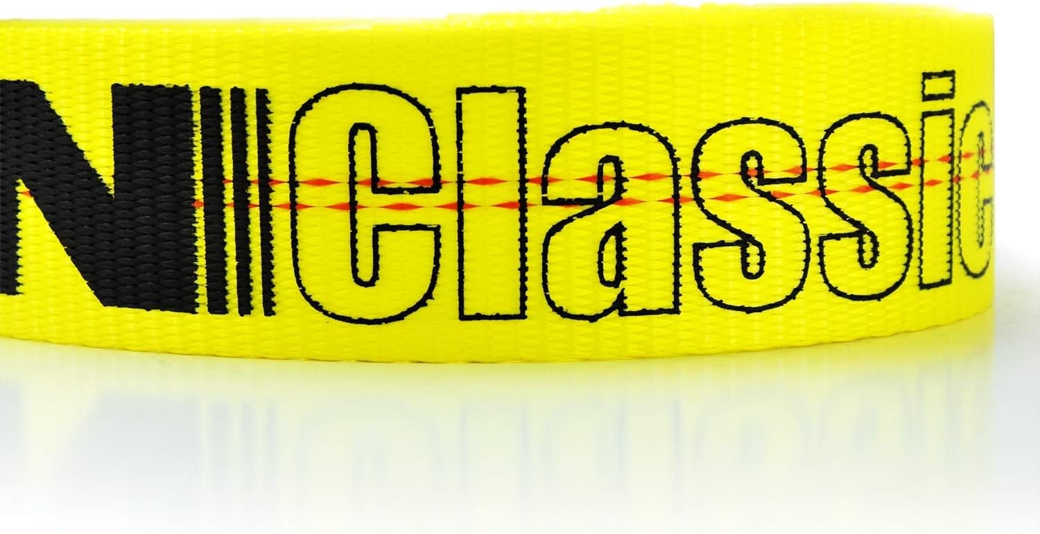 2 Inch x 30 Foot 4 Pack Yellow Winch Strap with Wire Hook M4735