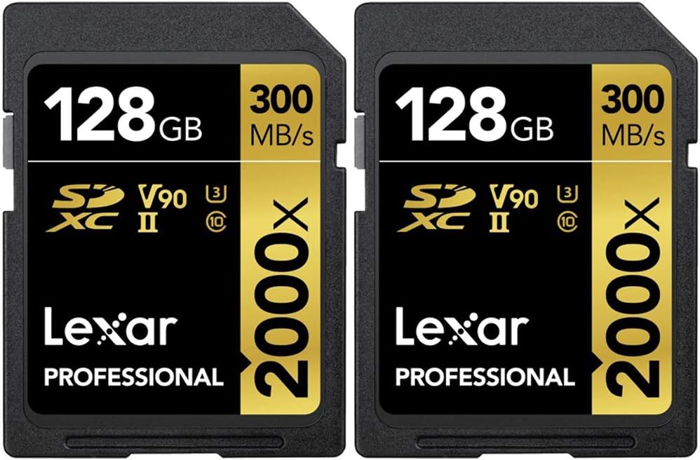 128GB SD UHS-II Memory Card 2 Pack E507582