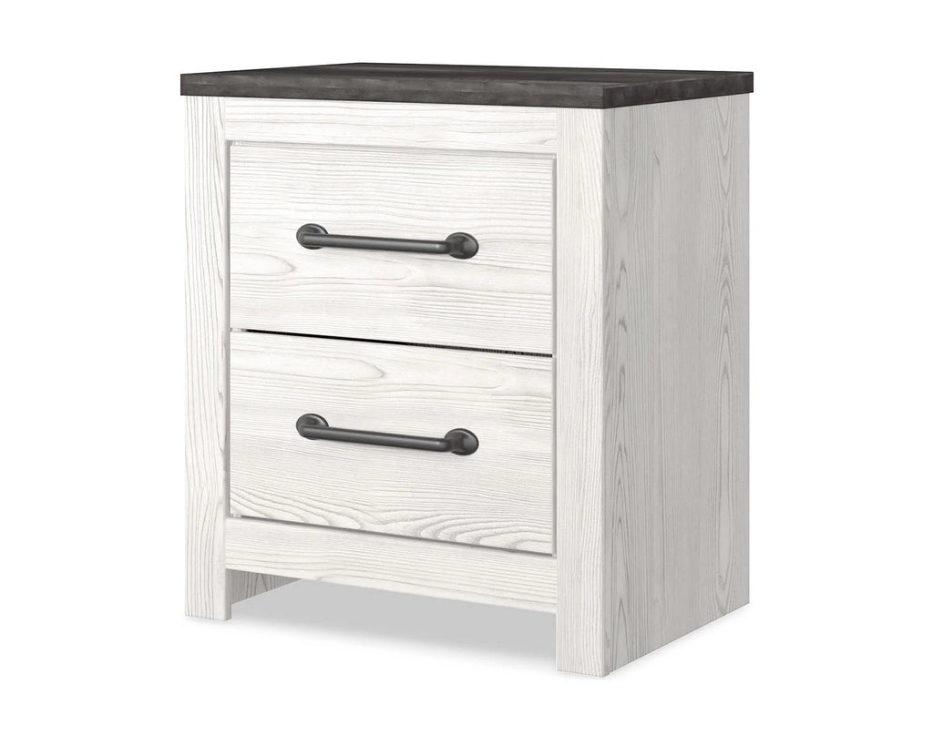 White/Gray Nightstand K36243