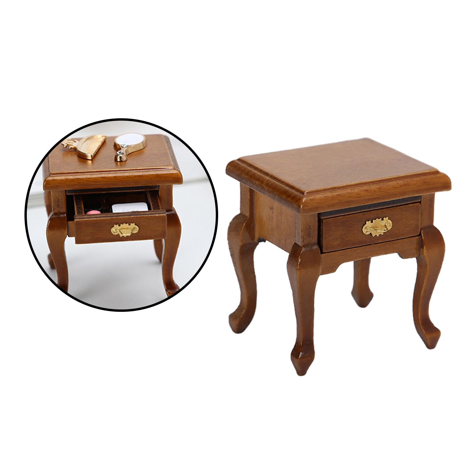 Walnut 1:12 Scale Bedroom Cabinet S6237