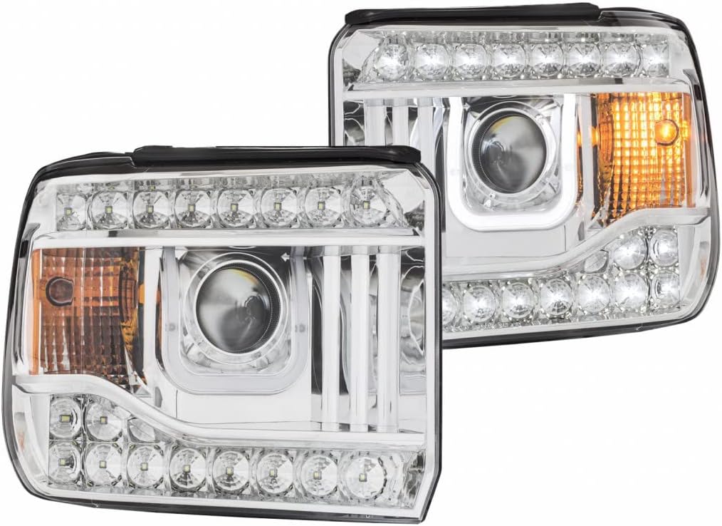 Projector Headlights with Chrome U-Bar N472