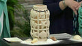Coastal Ceramic Lantern with Flameless Candle O501276