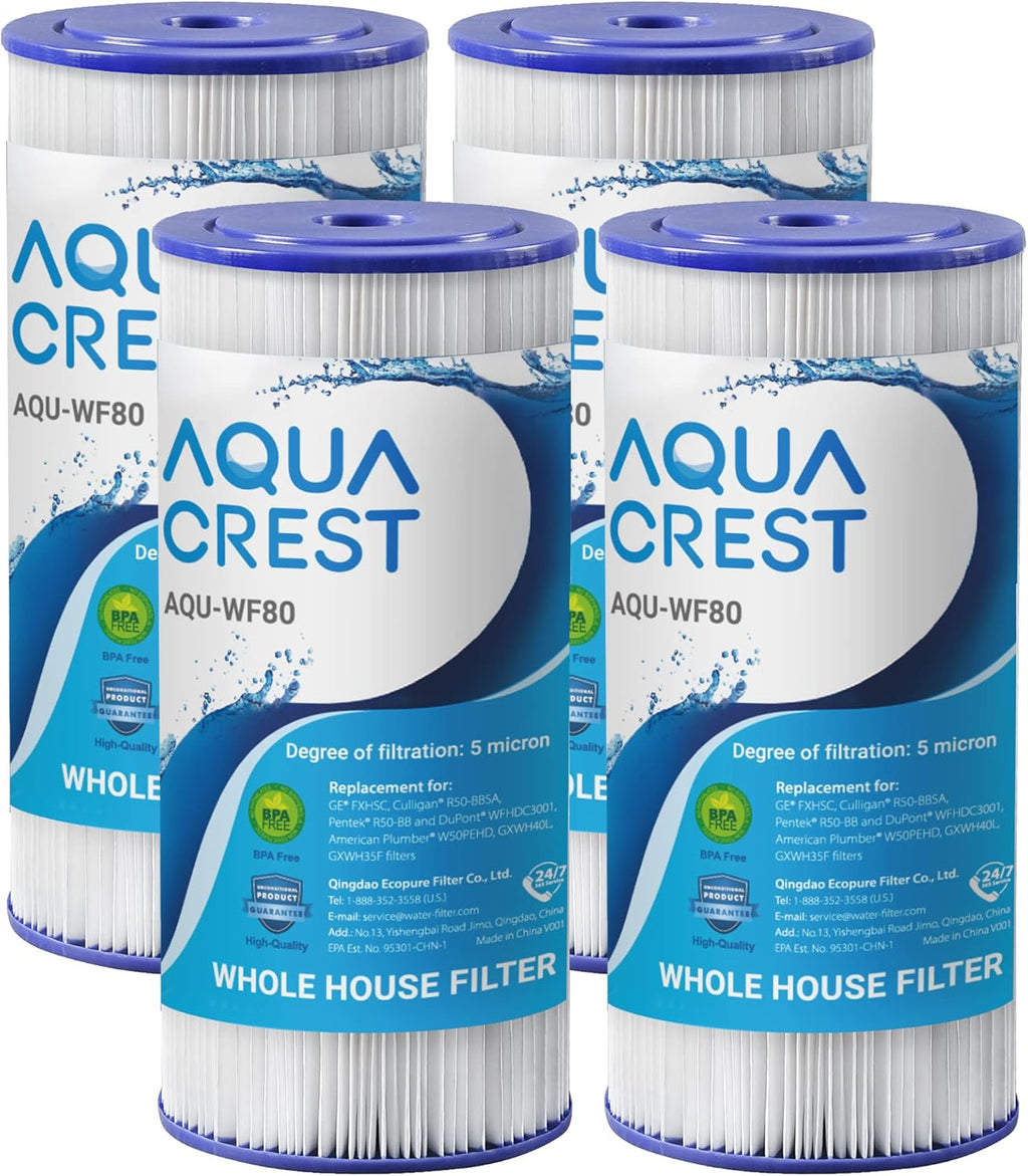 10 x 4.5 Whole House Pleated Sediment Filter, Pack of 4 B628745