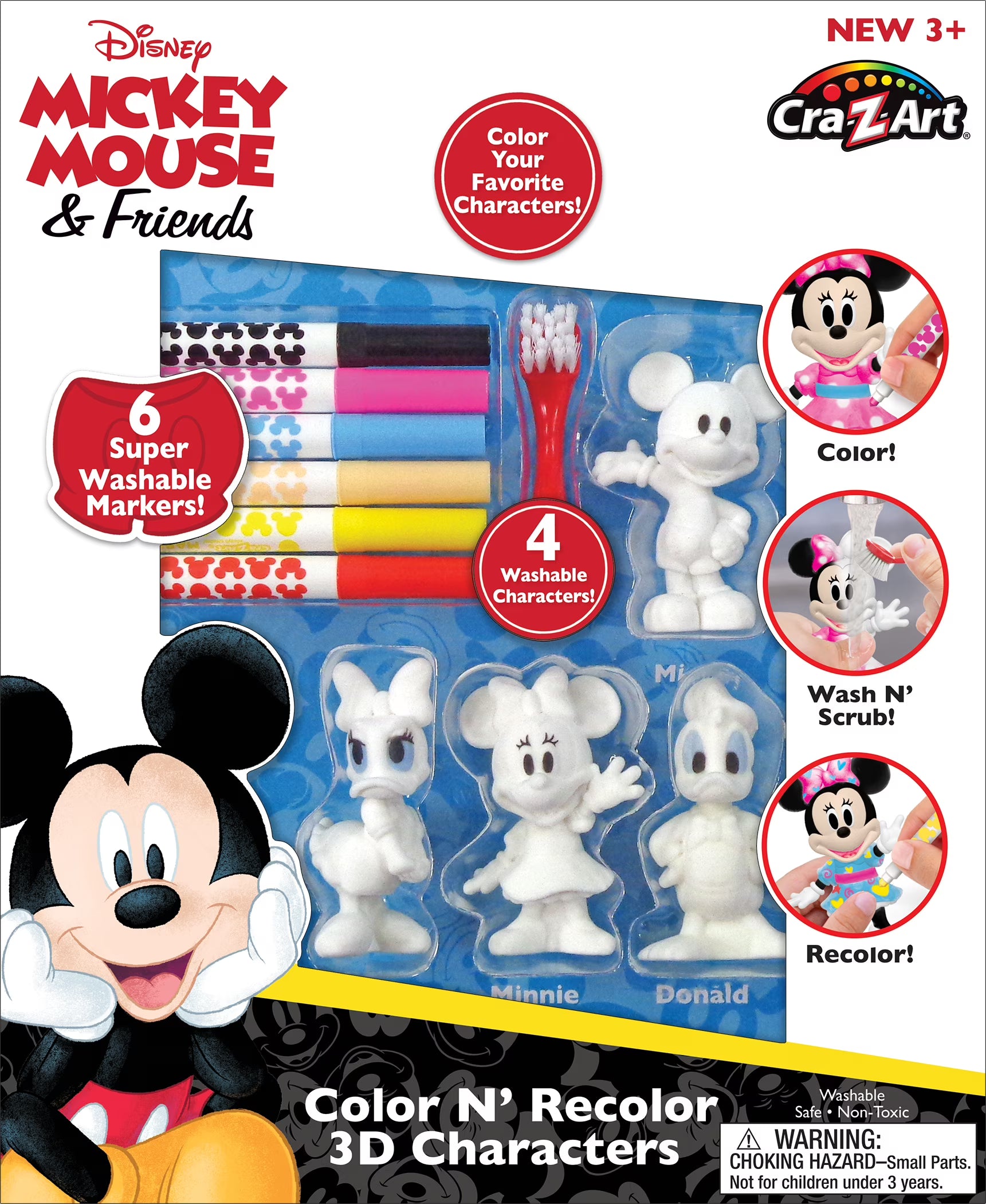 Disney Mickey Mouse Color Scrub and Re-color Activity Set Q18938