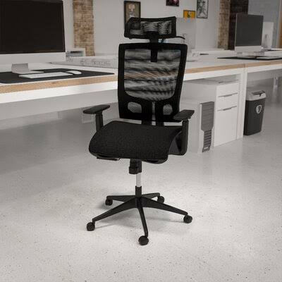 Black Ergonomic Mesh Task Chair S414