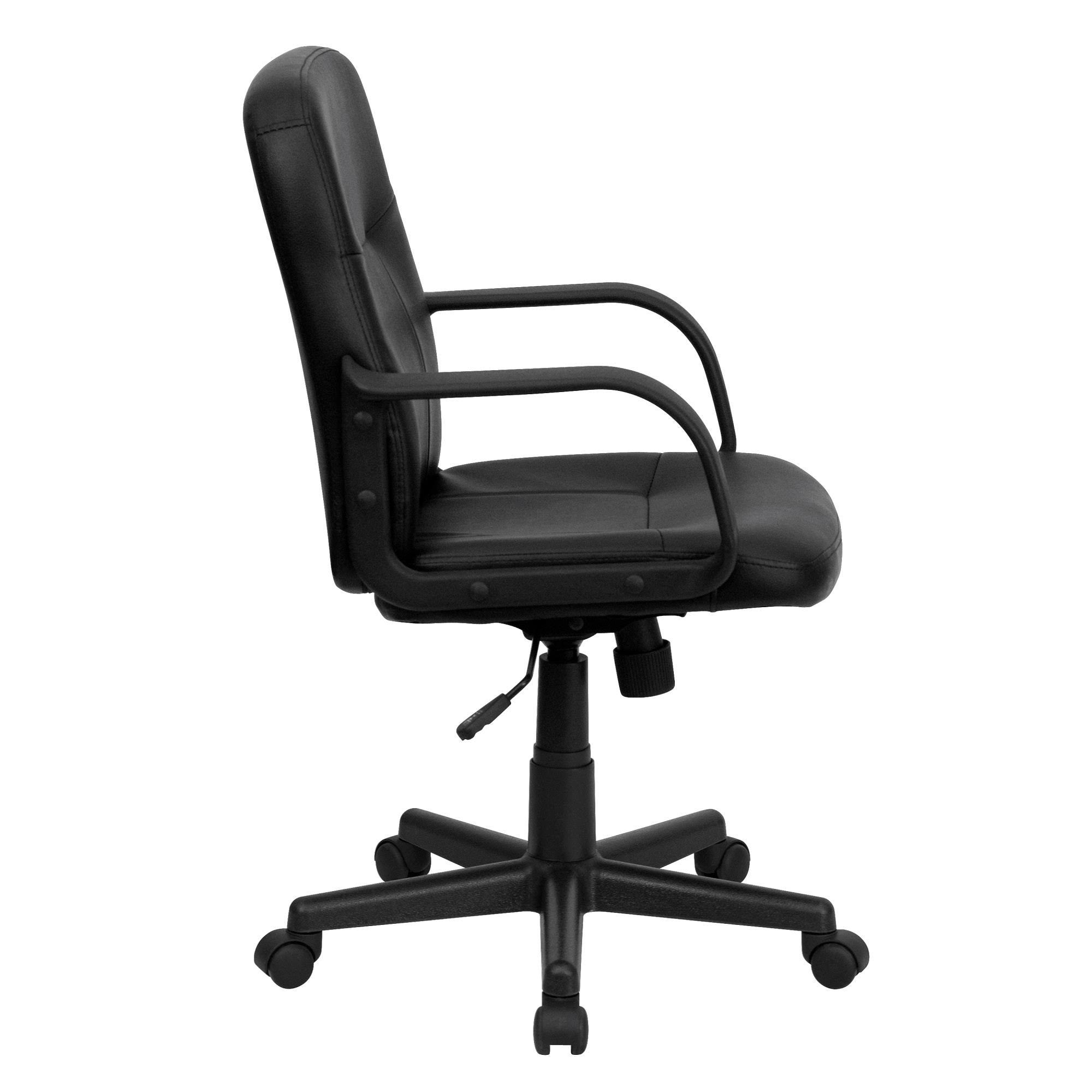 Black Executive Swivel Office Chair with Arms A148