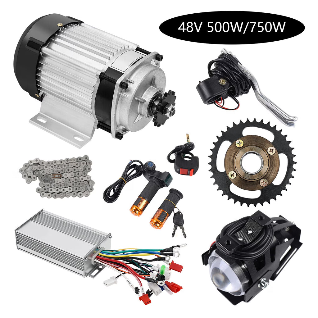 48V 750W Electric Brushless Geared Motor Kit for Tricycle E-Bike Bicycle Q59216